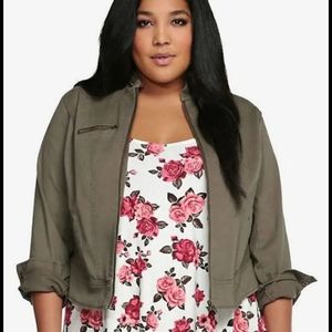 Twill Jacket Size 4 NWT by Torrid NEW